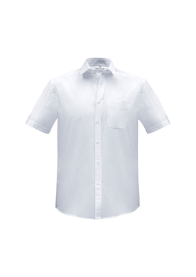 The Biz Collection Mens Euro Short Sleeve Shirt is an easy care 65% polyester, 35% cotton shirt.  3 colours.  XS - 5XL.  Great branded short sleeve work shirts.