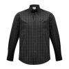 S820ML Biz Collection Mens Harper Long Sleeve Shirt – Black/Silver