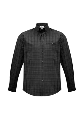 The Biz Collection Mens Harper Long Sleeve Shirt is a 65% polyester shirt.  Prince of Wales check fabric.  2 colours.  XS - 5XL.  Great business shirts.