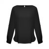 S828LL Biz Collection Madison Boatline Blouse – Black