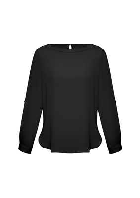 The Biz Collection Madison Boatneck Blouse is a mechanical stretch polyester blouse.  5 colours.  6 - 26.  Great boatneck blouses from Biz Collection