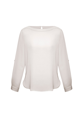 The Biz Collection Madison Boatneck Blouse is a mechanical stretch polyester blouse.  5 colours.  6 - 26.  Great boatneck blouses from Biz Collection