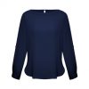S828LL Biz Collection Madison Boatline Blouse – Midnight Blue