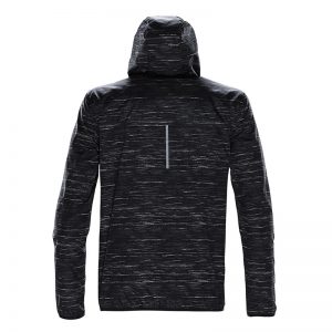 The Stormtech Mens Ozone Lightweight Shell has an elasticised hood, cuffs and hem. Great for mild environments. In Carbon.
