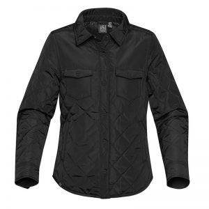 The Stormtech Womens Diamondback Jacket is a lightweight, quilted, water resistant jacket. Multiple pockets. Available in Black.