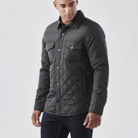 The Stormtech Mens Diamondback Jacket is a lightweight, quilted, water resistant jacket. Multiple pockets. Available in Black.