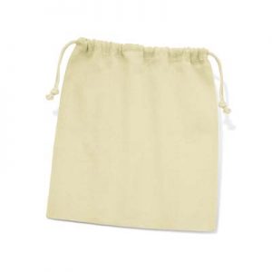 The Trends Cotton Gift Bag Medium is a drawstring gift bag from 120gsm cotton.  White, Black or Natural.  Great branded drawstring.  Great eco gift bags.