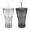 The Trends Collection Carnival Tumbler is a contoured translucent tumbler.  Has a screw on lid with drinking straw.  2 colours.  Great reusable tumblers.