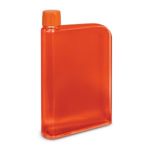 The Trends Collection Accent Water Bottle is a futuristic 400ml bottle shaped like a notebook.  7 colours.  Great branded promo water bottles.