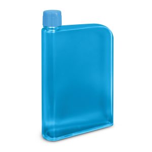 The Trends Collection Accent Water Bottle is a futuristic 400ml bottle shaped like a notebook.  7 colours.  Great branded promo water bottles.