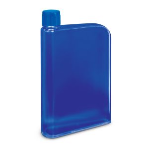 The Trends Collection Accent Water Bottle is a futuristic 400ml bottle shaped like a notebook.  7 colours.  Great branded promo water bottles.