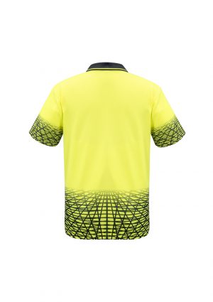The Syzmik Mens Tracks Polo is a breathable, quick dry, hi viz polo with zip pocket.  4 colours.  XS - 7XL.  Great practical hi vis workwear from Syzmik.