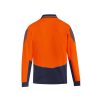 ZH310 Syzmik Flux Long Sleeve Polo – Orange/Navy