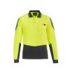 ZH310 Syzmik Flux Long Sleeve Polo – Yellow/Charcoal