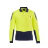 ZH310 Syzmik Flux Long Sleeve Polo – Yellow/Navy