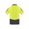 ZH315 Syzmik Flux Short Sleeve Polo – Yellow/Charcoal