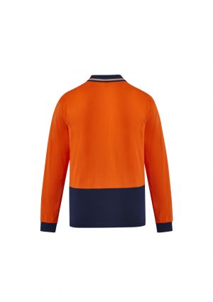 The Syzmik Hi Vis Cotton Long sleeve Polo is a natural, soft cotton fabric, hi vis polo. 2 colours. XXS - 7XL. Great branded hi vis cotton polos from Syzmik.