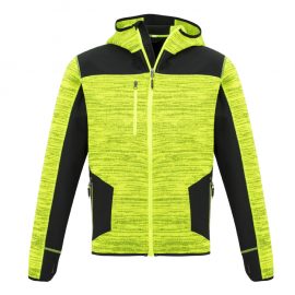 The Syzmik Streetworx Reinforced Knit Hoodie is a knitted polyester hoodie with contrast softshell panels.  Up to 7XL.  4 colours.  Great knitted hoodies.