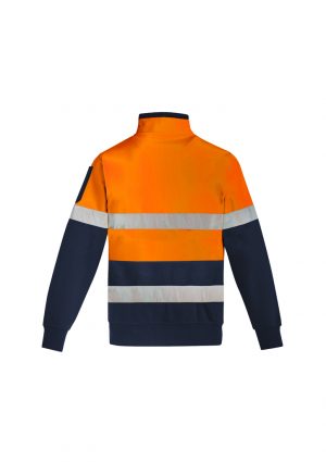 The Syzmik Mens Hi Vis 1/4 Zip Pullover is a hoop taped premium heavyweight brushed fleece.  2 colours.  Great branded hi vis work fleeces.