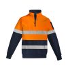 ZT567 Syzmik Mens Hi Vis 1/4 Zip Pullover Orange/Navy – Promotrenz