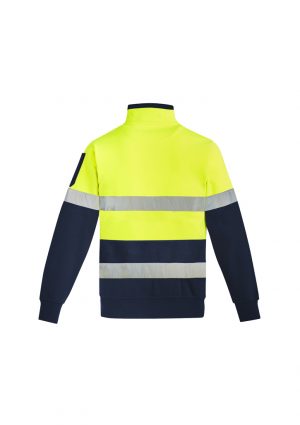 The Syzmik Mens Hi Vis 1/4 Zip Pullover is a hoop taped premium heavyweight brushed fleece.  2 colours.  Great branded hi vis work fleeces.