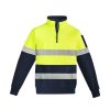 ZT566 Syzmik Mens Hi Vis 1/4 Zip Pullover Yellow/Navy – Promotrenz