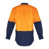 ZW128 Syzmik Mens Rugged Cooling Hi Vis Spliced Shirt Orange/Navy – Promotrenz