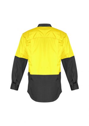 The Syzmik Mens Rugged Cooling Hi Vis Spliced Shirt is a square weave cotton ripstop hi vis shirt. 4 colours. XXS - 7XL. Great branded hi vis wear.