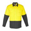 The Syzmik Mens Rugged Cooling Hi Vis Spliced Shirt is a square weave cotton ripstop hi vis shirt.  4 colours.  XXS - 7XL.  Great branded hi vis wear.