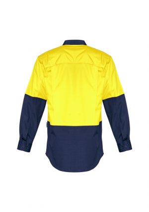 The Syzmik Mens Rugged Cooling Hi Vis Spliced Shirt is a square weave cotton ripstop hi vis shirt. 4 colours. XXS - 7XL. Great branded hi vis wear.