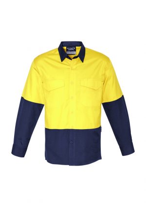 The Syzmik Mens Rugged Cooling Hi Vis Spliced Shirt is a square weave cotton ripstop hi vis shirt. 4 colours. XXS - 7XL. Great branded hi vis wear.