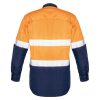 ZW129 Syzmik Mens Rugged Cooling Taped Hi Vis Spliced Shirt orange/Navy – Promotrenz