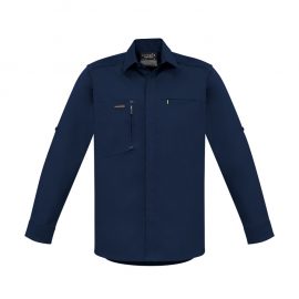 The Syzmik Mens Streetworx Stretch Long Sleeve Shirt is made from stretch cotton, slim fit with pockets.  4 colours.  Great branded practical workwear.