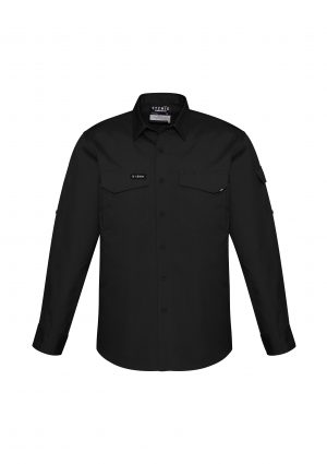 The Syzmik Mens Rugged Cooling Shirt is a square weave cotton ripstop shirt. 4 colours. XXS - 7XL. Great branded Syzmik tradie work shirts.
