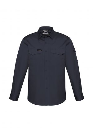 The Syzmik Mens Rugged Cooling Shirt is a square weave cotton ripstop shirt. 4 colours. XXS - 7XL. Great branded Syzmik tradie work shirts.