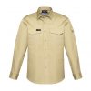 The Syzmik Mens Rugged Cooling Shirt is a square weave cotton ripstop shirt.  4 colours.  XXS - 7XL.  Great branded Syzmik tradie work shirts.