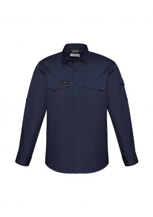 The Syzmik Mens Rugged Cooling Shirt is a square weave cotton ripstop shirt. 4 colours. XXS - 7XL. Great branded Syzmik tradie work shirts.