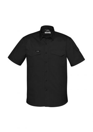 The Syzmik Mens Rugged Cooling Shirt is a square weave cotton ripstop shirt. 4 colours. XXS - 7XL. Great branded Syzmik tradie work shirts.