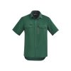 ZW465 Syzmik Mens Outdoor Short Sleeve Shirt – Green