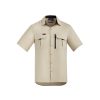 ZW465 Syzmik Mens Outdoor Short Sleeve Shirt – Sand