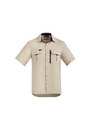 The Syzmik Mens Outdoor Short Sleeve Shirt is a 100% polyester ripstop lightweight work shirt.  6 colours.  XXS - 7XL.  Great branded long sleeve work shirts.