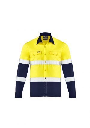 The Syzmik Mens Lightweight Bio Motion Shirt is a lightweight cotton twill shirt with bio motion arm taping.  Mesh vents.  2 hi vis colour options. 