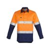 ZW550 Syzmik Mens Hi Vis Closed Front Long Sleeve Shirt Hoop Taped – Promotrenz