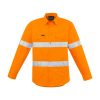 The Syzmik Mens Hi Vis Hoop Taped Shirt is a 100% cotton twill hoop taped shirt in Orange.  XXS - 7XL.  2 pockets.  Mesh vents.  Great branded Syzmik workwear.