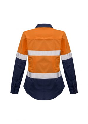 The Syzmik Womens Rugged Cooling Taped Hi Vis Spliced Shirt is a square weave cotton ripstop shirt.  2 colours.  8 - 24.  Great hi vis womens workwear.