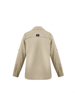 The Syzmik Womens Outdoor Long Sleeve Shirt is a 100% polyester ripstop lightweight work shirt.  6 colours.  6 - 24.  Great branded long sleeve work shirts.