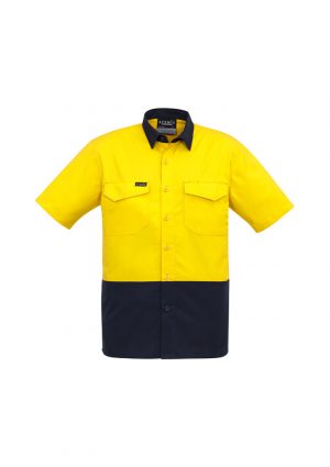 The Syzmik Mens Rugged Cooling Hi Vis Spliced Shirt is a square weave cotton ripstop hi vis shirt. 4 colours. XXS - 7XL. Great branded hi vis wear.