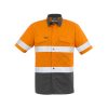 The Syzmik Mens Rugged Cooling Taped Hi Vis Spliced Shirt is a square weave cotton riptop shirt.  Mesh venting and mechnical stretch.  Reflective tape.  4 colours.