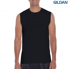 The Gildan Ultra Cotton Adult Sleeveless Shirt is a 100% Cotton 200gsm singlet.  4 colours.  Great printable classic fit tank tops and singlets from Gildan.