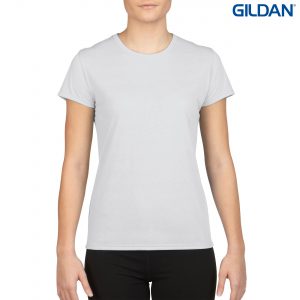 The Gildan Performace Ladies T-Shirt is a 100% Polyester driwear tee.  XS-XL.  7 colours.  Great performance tees from Gildan.  Kids and Mens styles available.